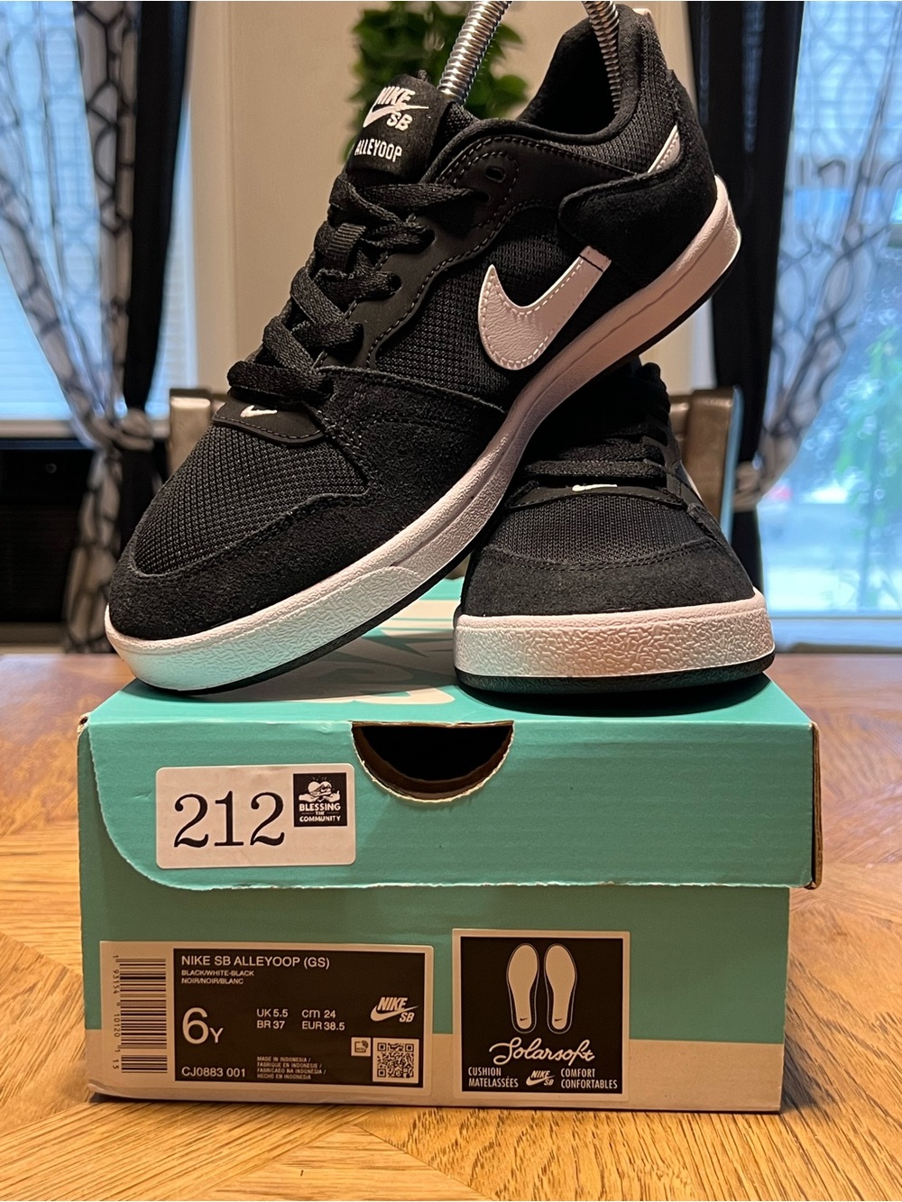 Nike Kids SB Alleyoop Sneakers - Black/White
